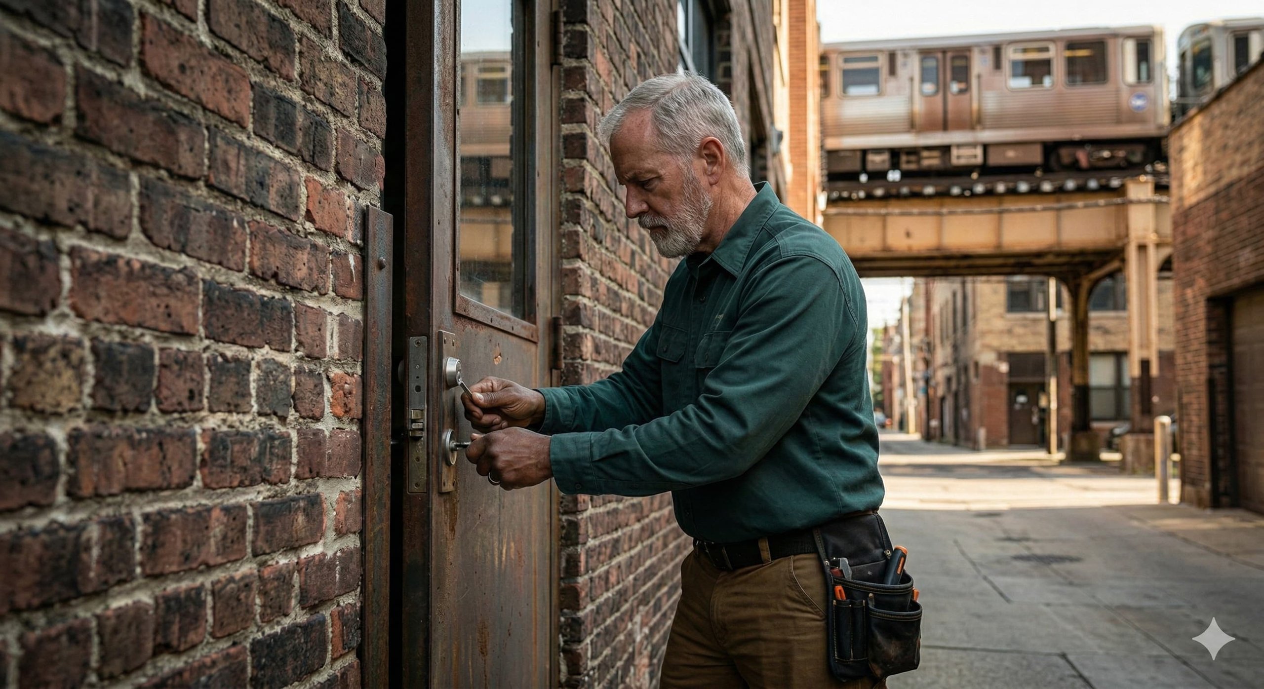 Craftsman restoring antique lock mechanisms
